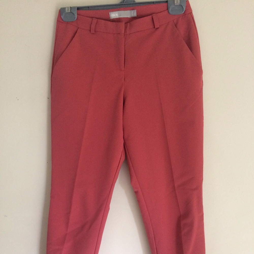 Asos Petite Coral Slim Pants